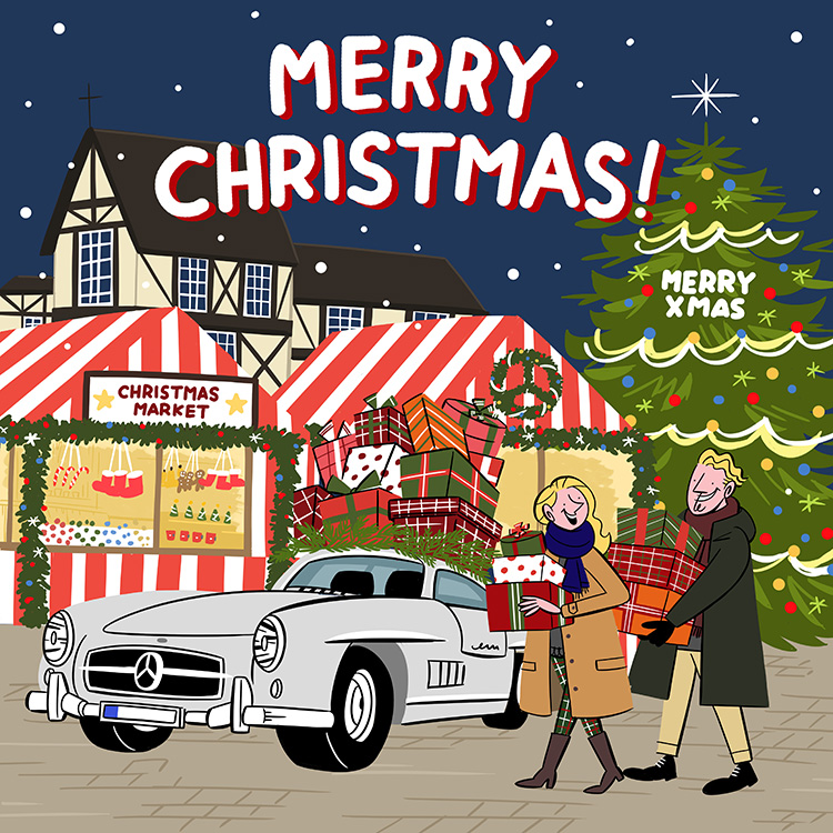 Mercedes Benz 公式line オリジナルクリスマスカード News Visiontrack
